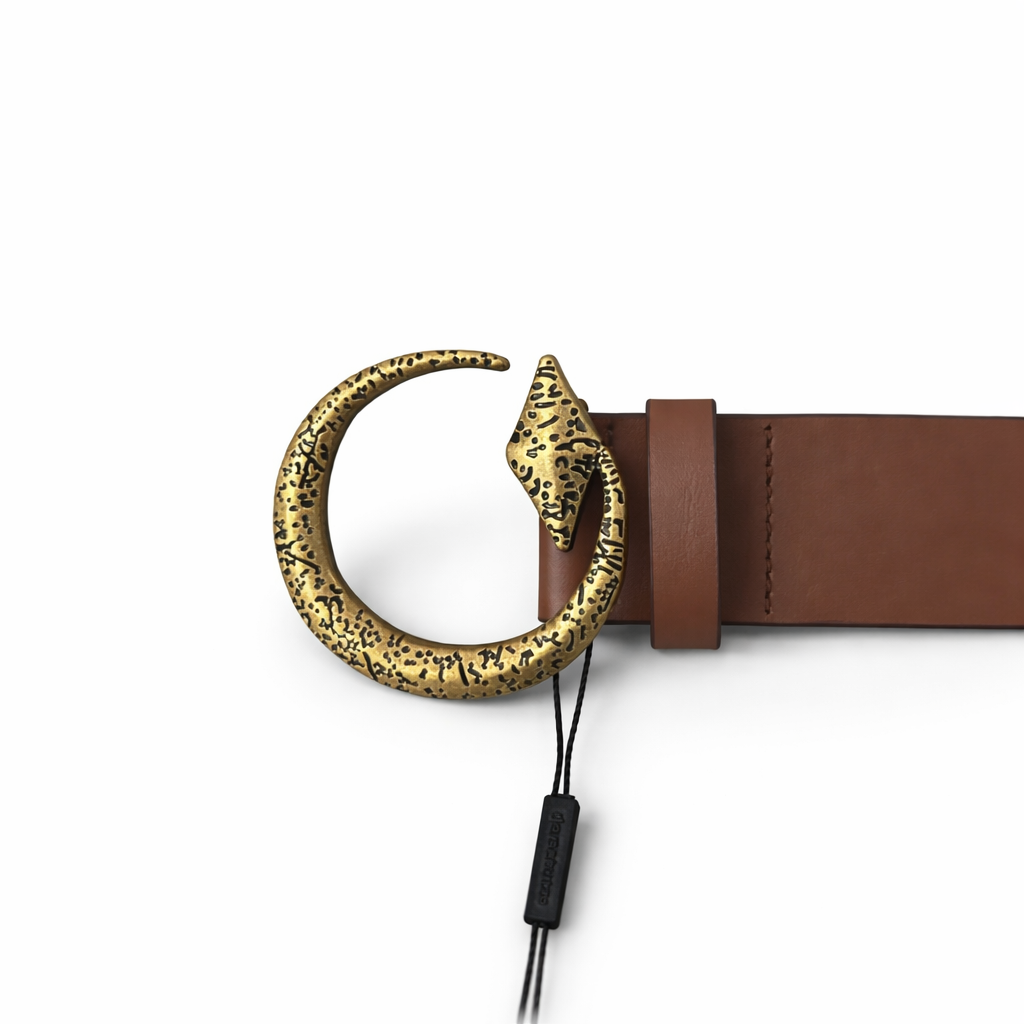 "Snake" Embroidered Belt