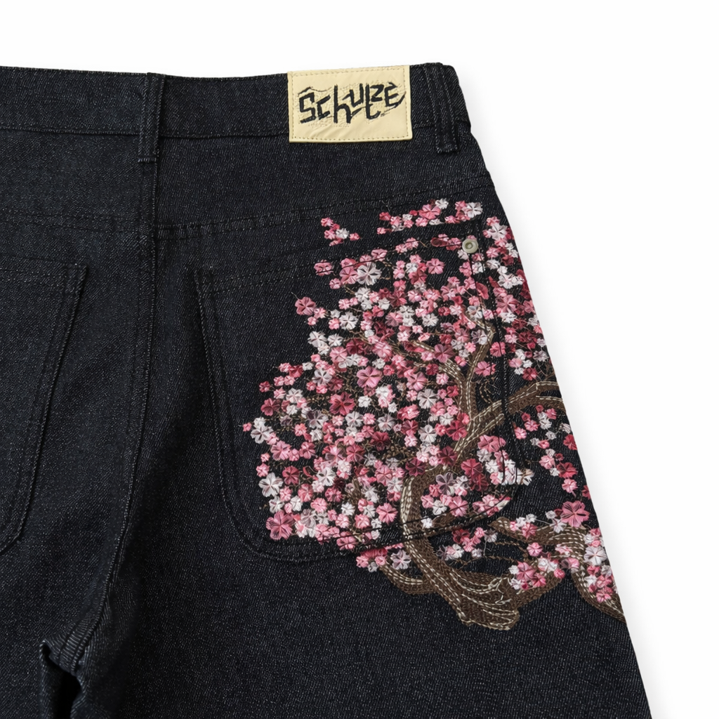 Cherry Blossom Denim Jeans
