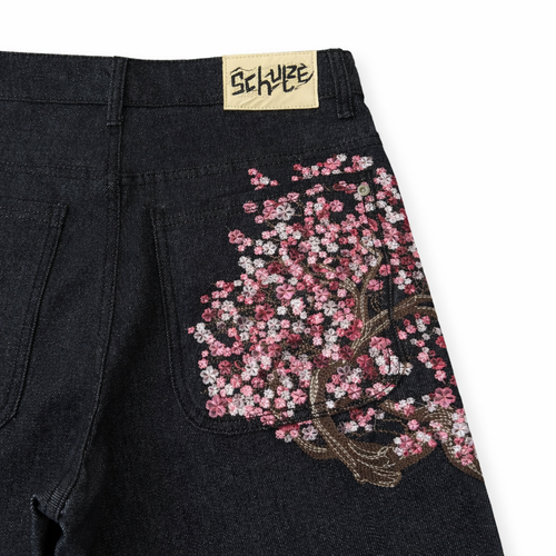 Cherry Blossom Denim Jeans