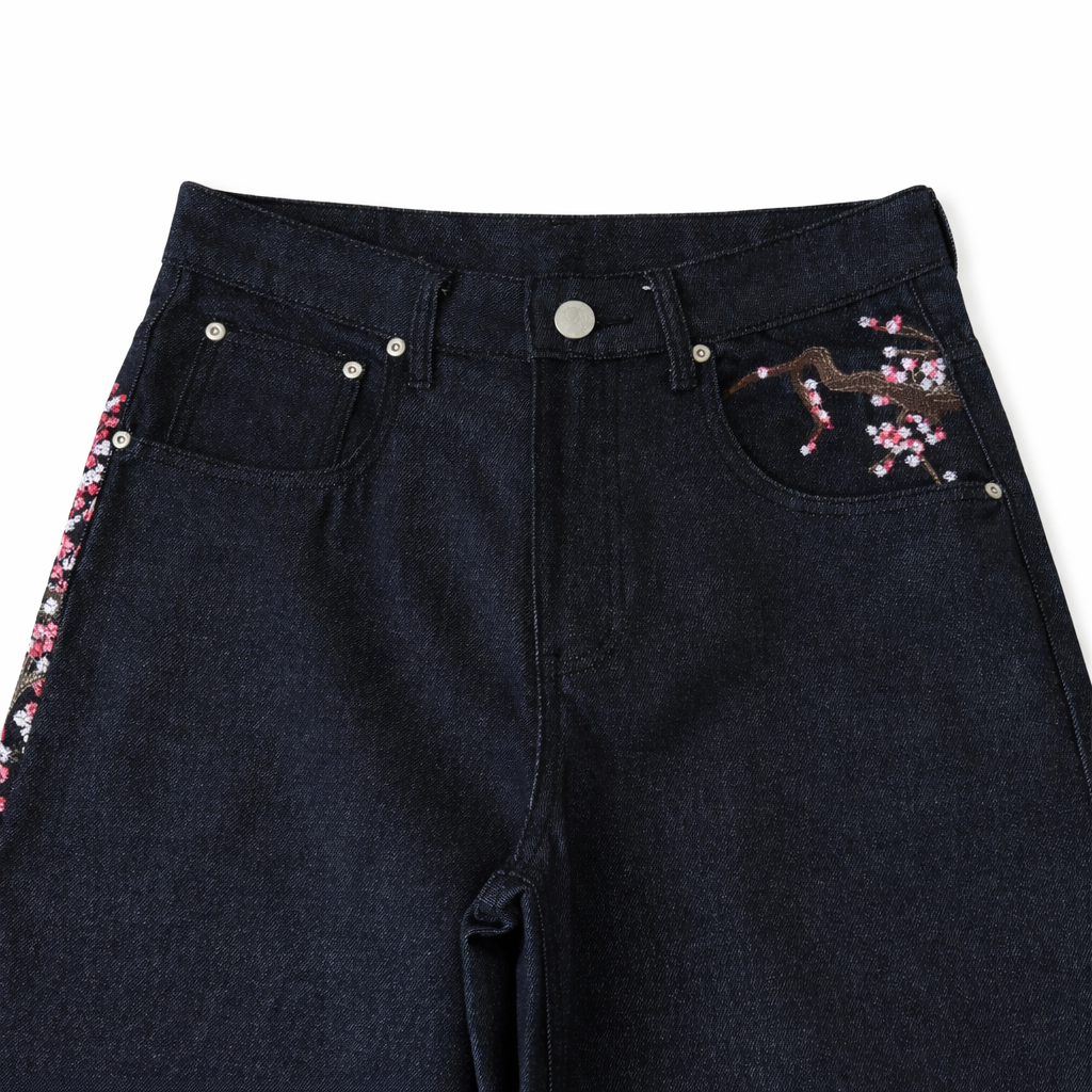 Cherry Blossom Denim Jeans