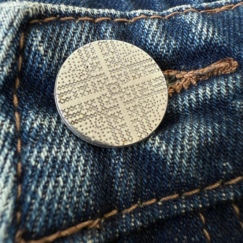 Window Motif Denim Jeans