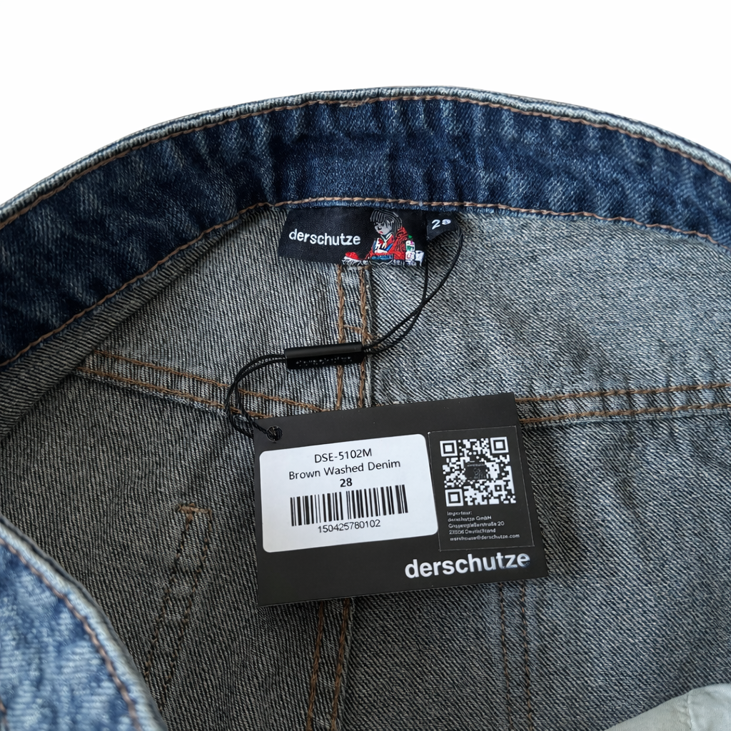 Window Motif Denim Jeans