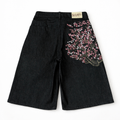 Cherry Blossom Denim Shorts