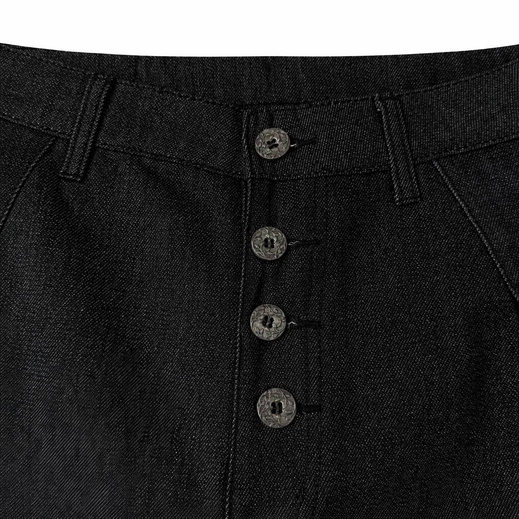 Cherry Blossom Denim Shorts