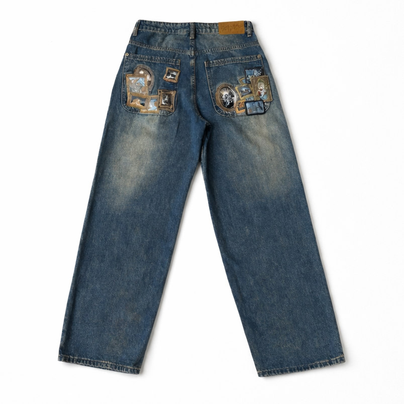 Gallery Embroidered Denim Jeans