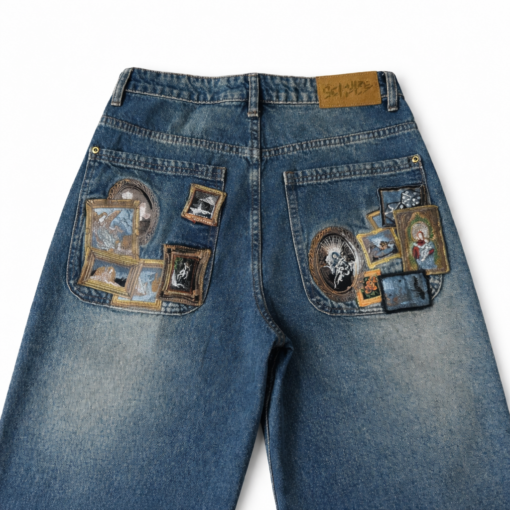 Gallery Embroidered Denim Jeans