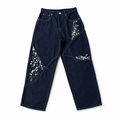 Blossom Panel Raw Denim Jeans