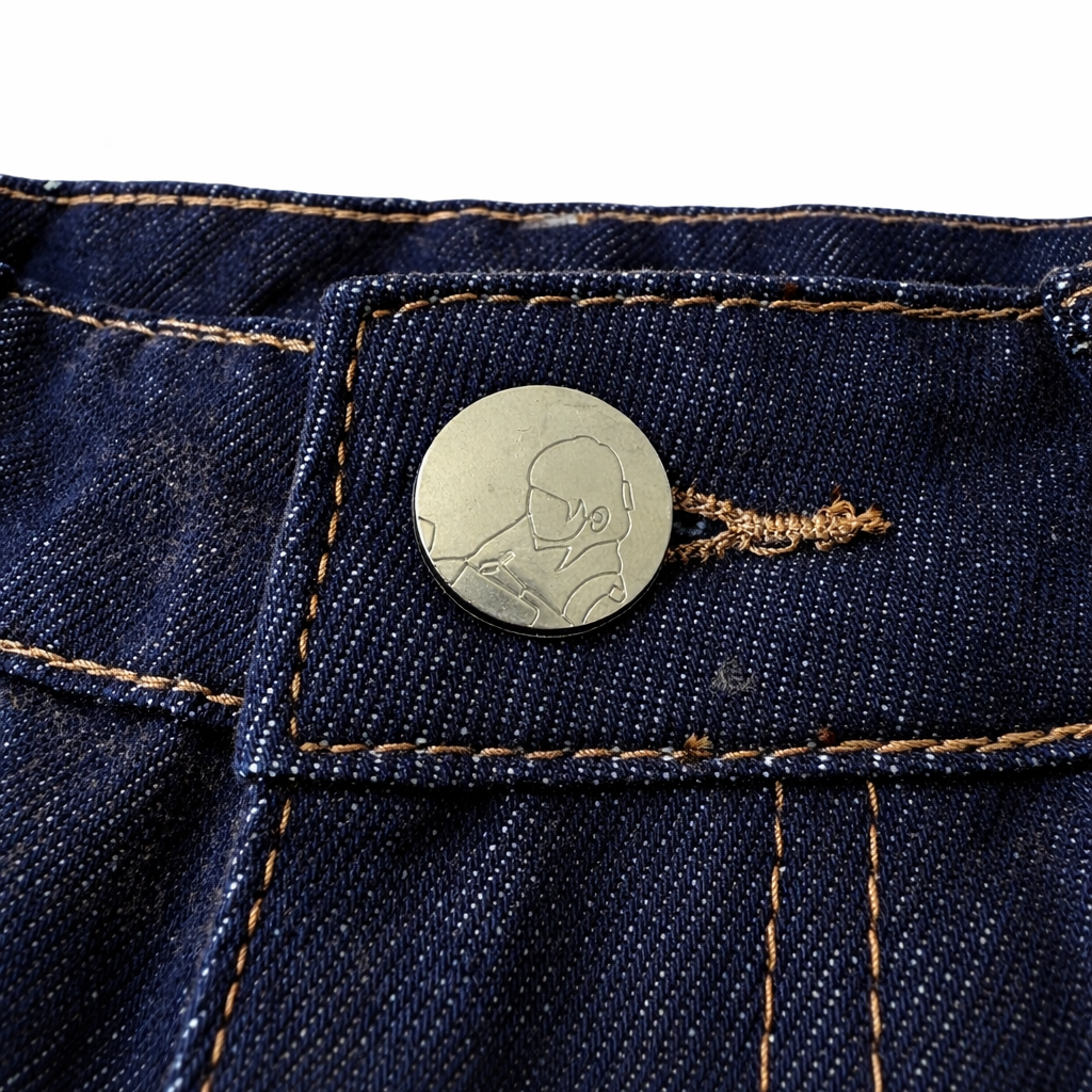 Blossom Panel Raw Denim Jeans
