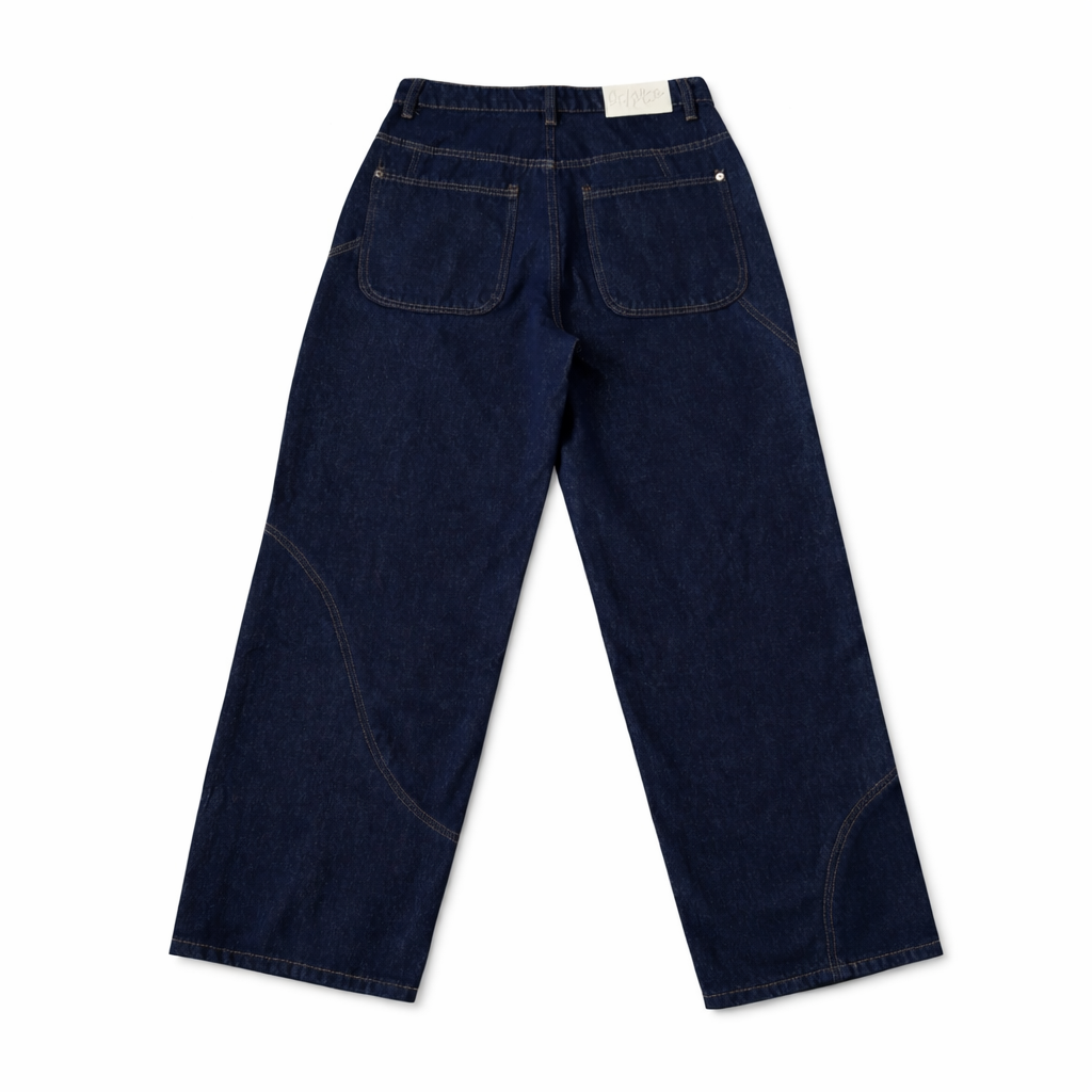 Blossom Panel Raw Denim Jeans