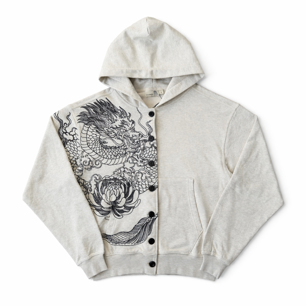 Dragon Embroidered Hoodie