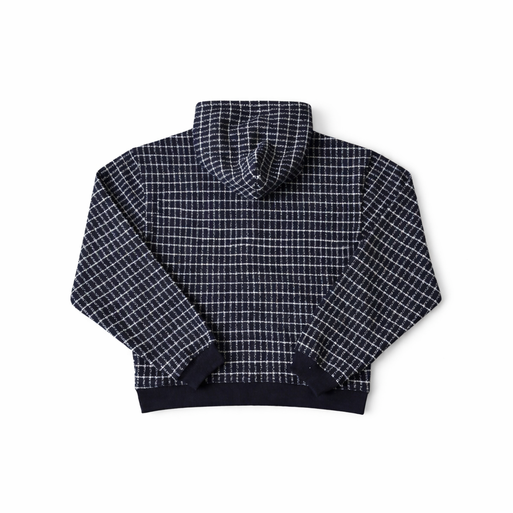 Grid Zip Hoodie