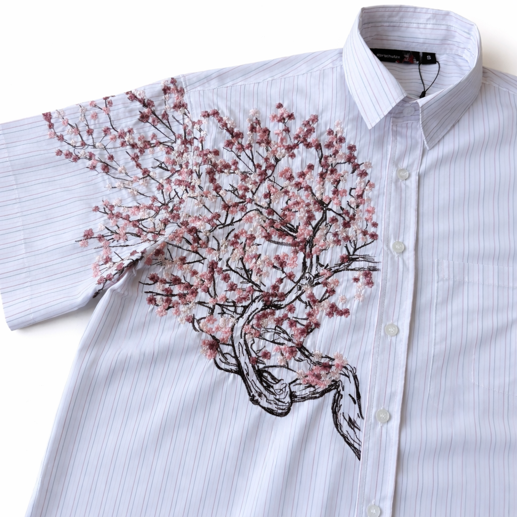 Cherry Blossom Stripe Shirt
