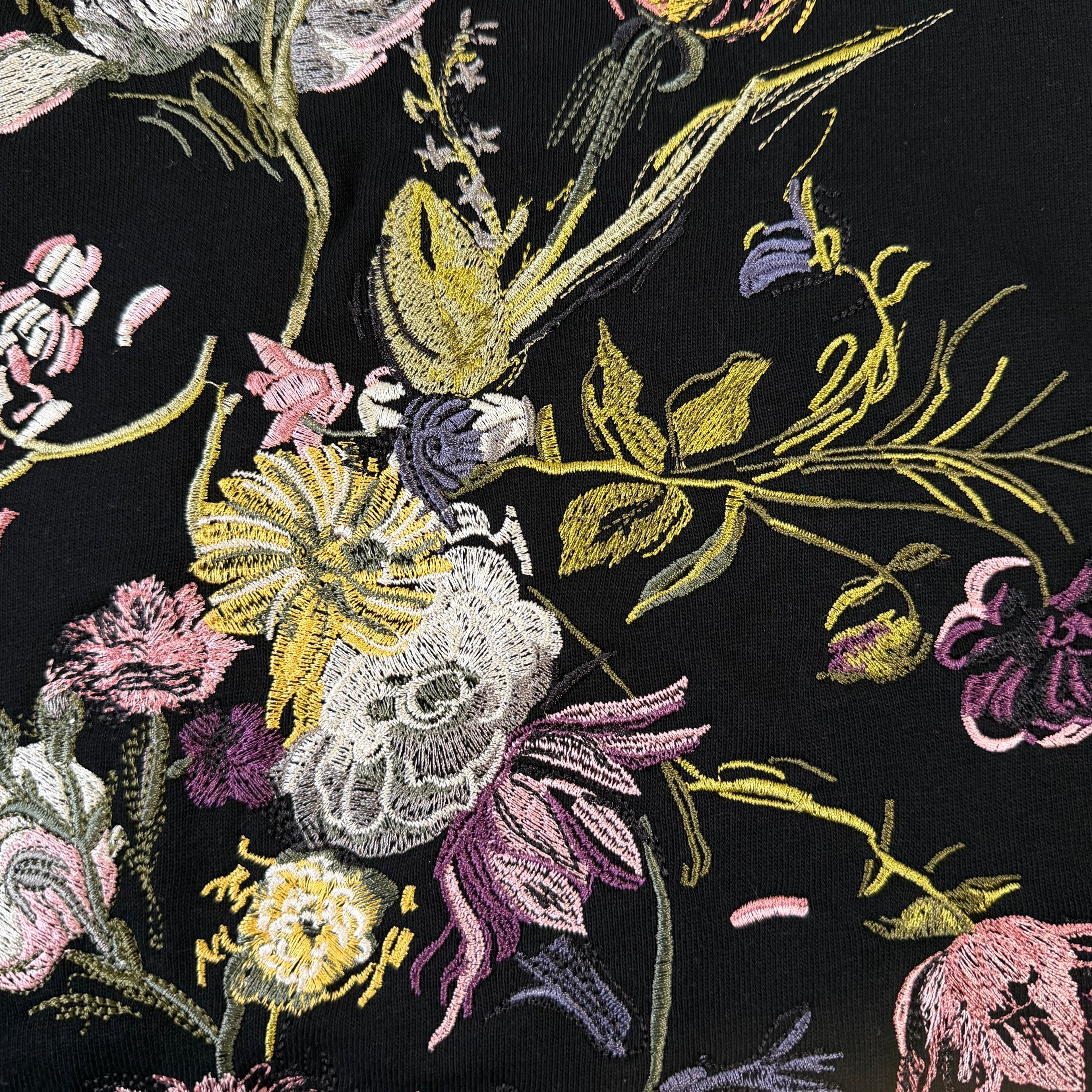 Floral Embroidered Hoodie