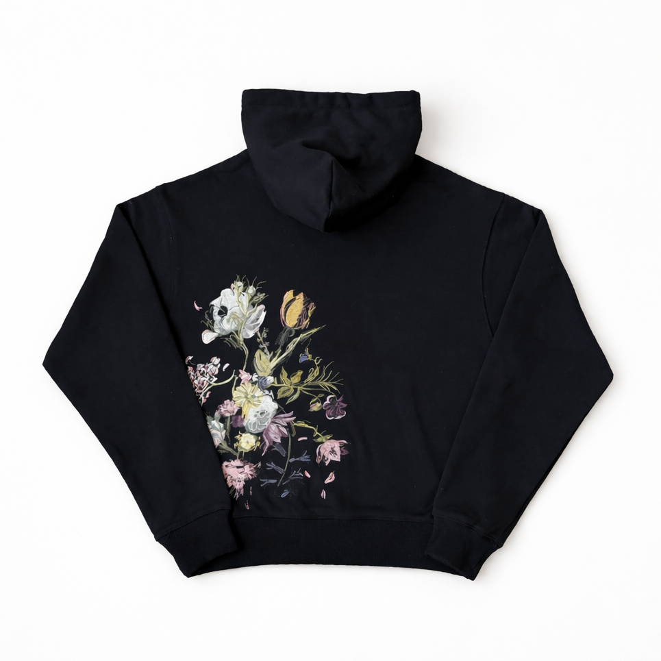 Floral Embroidered Hoodie