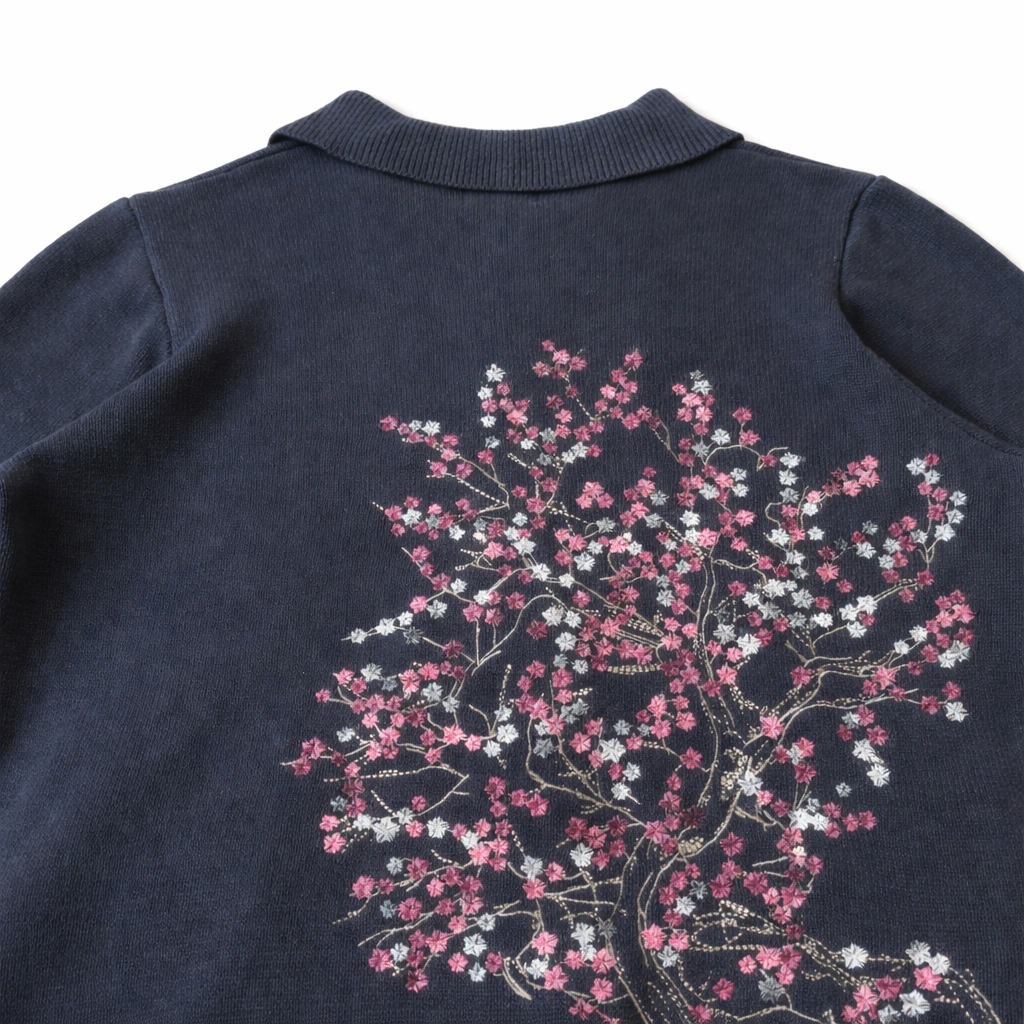 Cherry Blossom Zip Jacket
