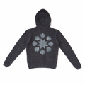Open Knit Zip Hoodie
