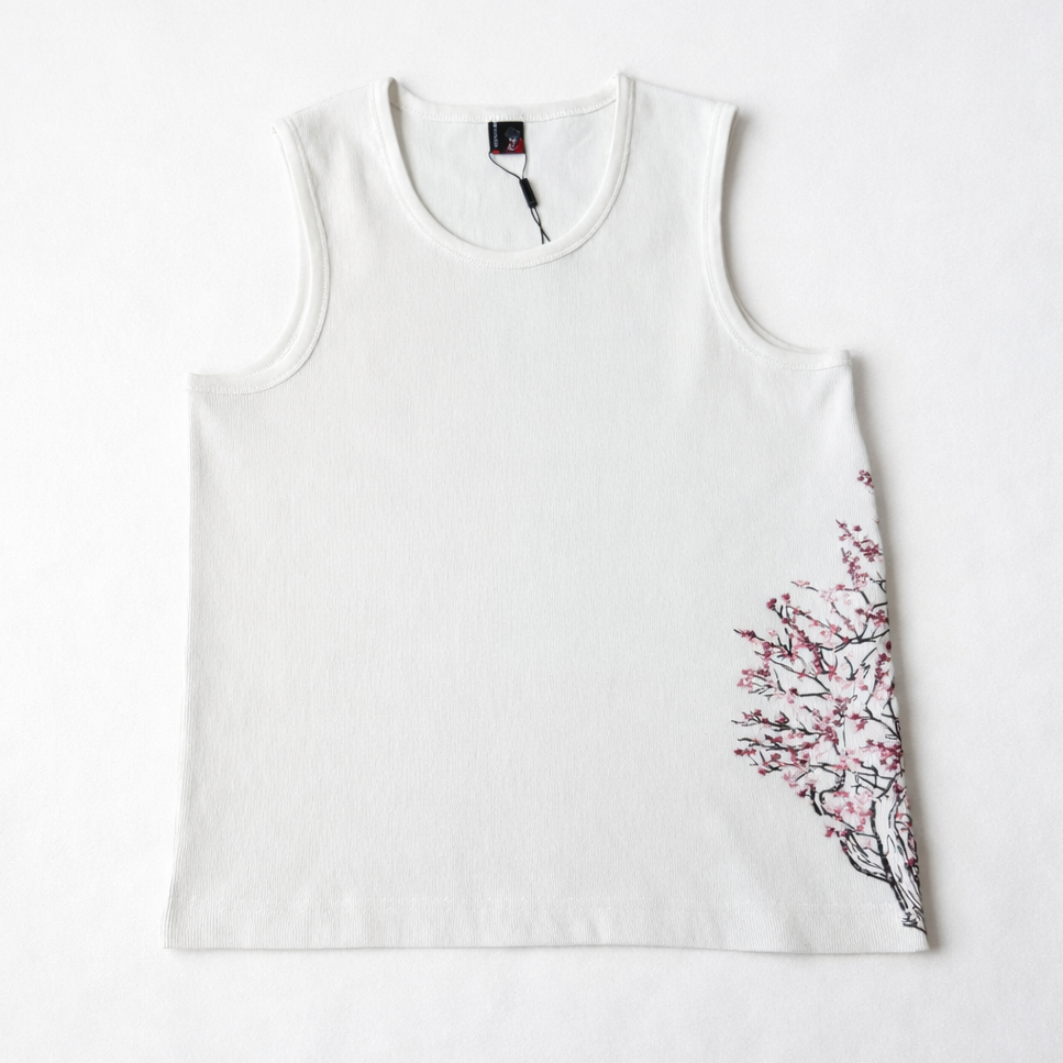 Ivory Blossom Rib Tank