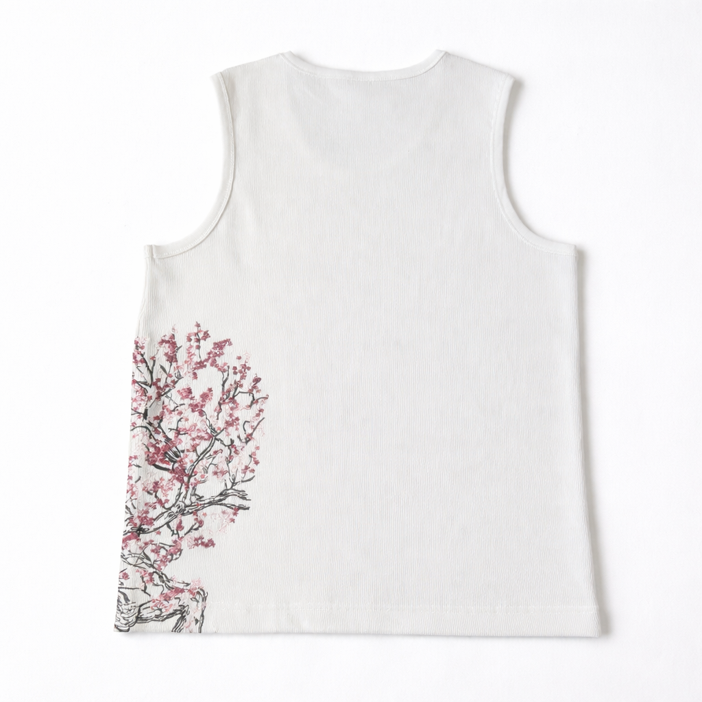 Ivory Blossom Rib Tank