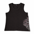 Midnight Blossom Rib Tank