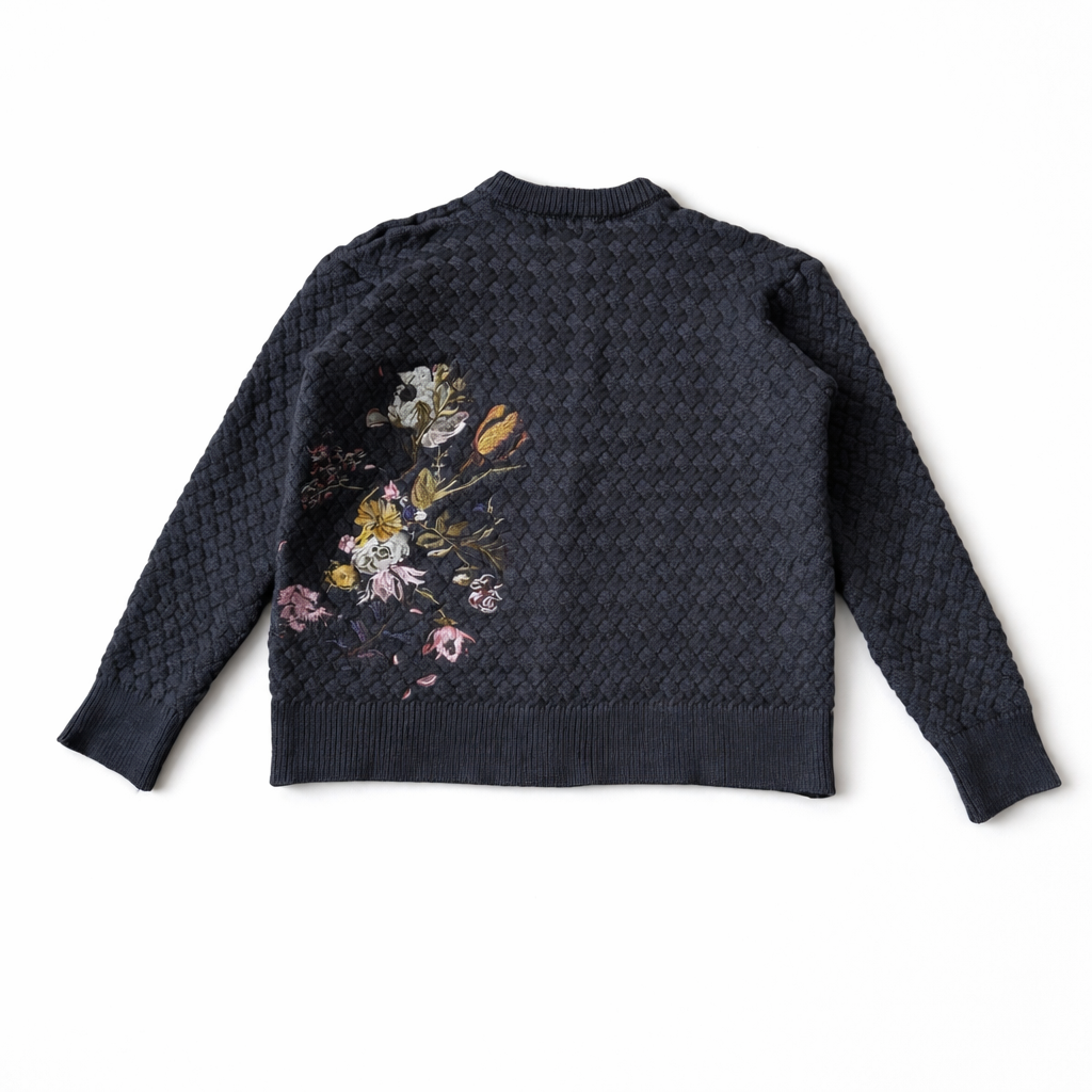 Midnight Bloom Knit Cardigan