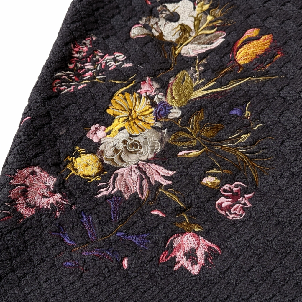 Midnight Bloom Knit Cardigan