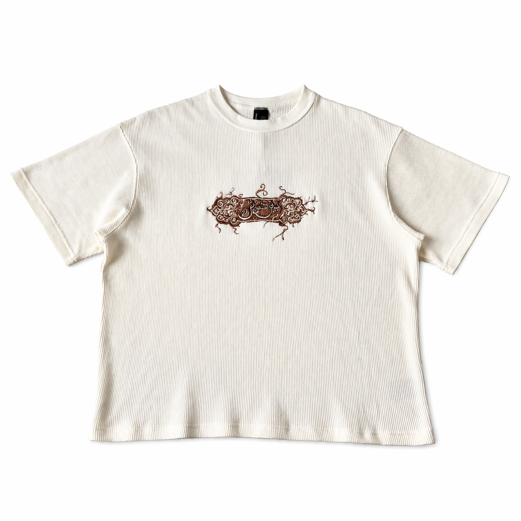 Ornate Script Waffle Tee
