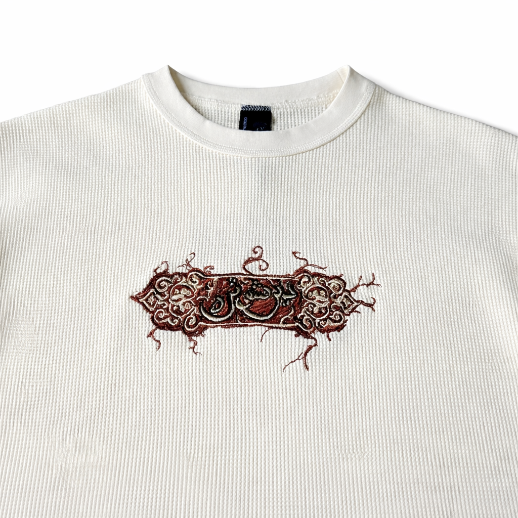 Ornate Script Waffle Tee